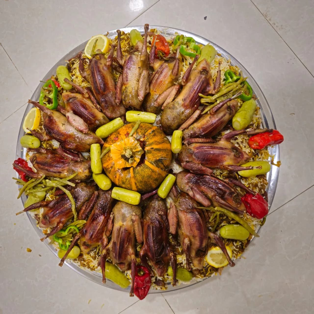 حمام مع الرز
